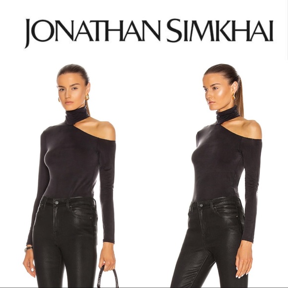 Jonathan Simkhai Tops - NWT✨ Jonathan Simkhai Standard Cutout Turtleneck Top